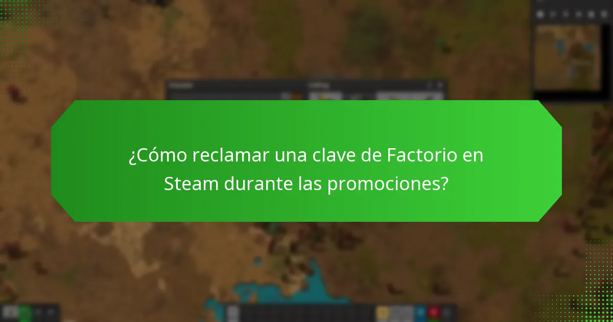 ¿Cuándo son las ventas estacionales para las claves de Factorio en Steam?