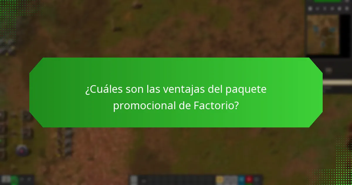 ¿Qué plataformas ofrecen el paquete promocional de Factorio?
