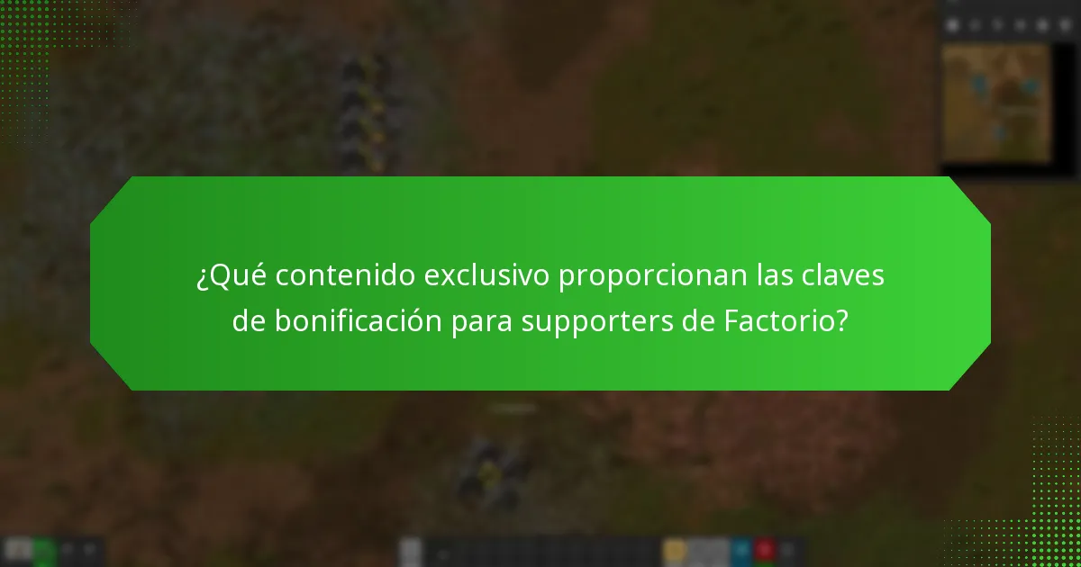 ¿Cómo reclamar las claves de bonificación para supporters de Factorio?