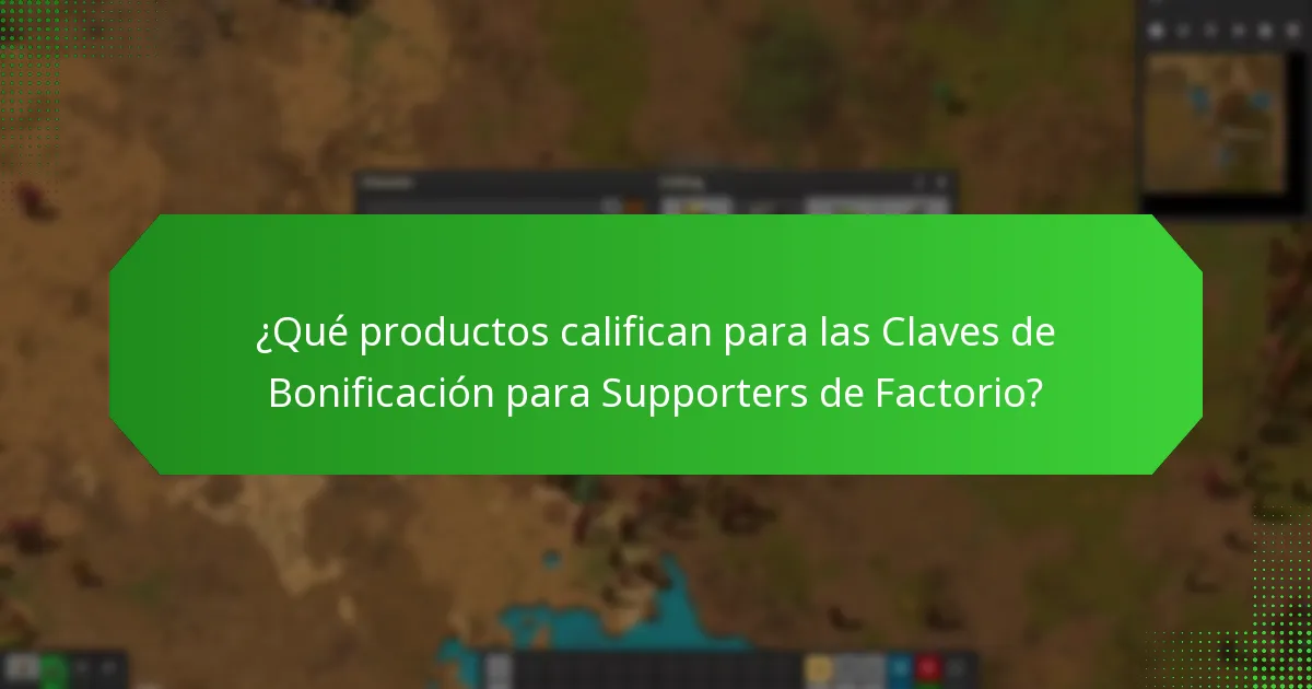 ¿Cómo canjeo las Claves de Bonificación para Supporters de Factorio?